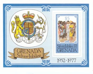 Queen Elizabeth Silver Jubilee minisheet Grenada MNH 1977 (145183) - Picture 1 of 1