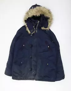 Alpha Industries Womens Blue Jacket Size L Zip - Picture 1 of 10