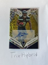 2022 Panini Phoenix Football Kenneth Walker Iii Gold Lazer Auto 1/1 Rookie Card 