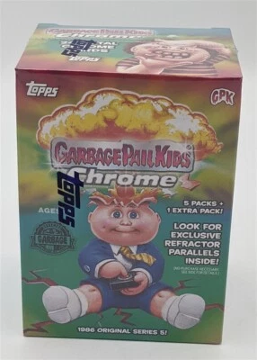 Paquete de 6 cajas bláster selladas de fábrica 2022 Topps cubo de basura niños cromo 5ª serie Foto 1 de 4