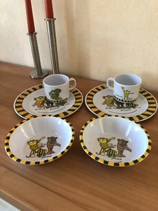 Janosch Kindergeschirr Set Melamin 6 teilig Teller, Schüssel, Tasse - Bild 1 von 5