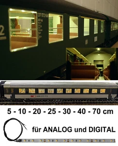 Iluminación LED para coche de pasajeros iluminación para vagón blanco cálido analógico y digital - Imagen 1 de 8