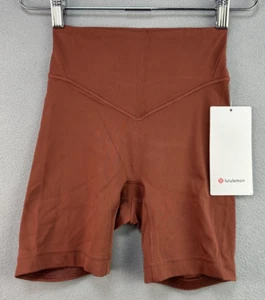 Lululemon Breezethrough Short 4 High-Rise 6" rame antico LW7DB9S ANCP motociclista - Foto 1 di 12