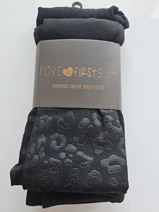 Love @First Sight Footless Fleece Lined Tights Winter Warm Schwarz 2 Paar S/M Neu - Bild 1 von 24