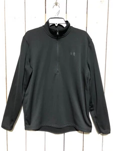 UNDER ARMOUR HERREN LOCKER WARM SCHWARZ HALBER REISSVERSCHLUSS GRÖSSE LARGE - Bild 1 von 4