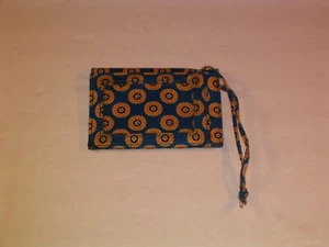 Vera Bradley Brown Floral Paisley Card Case Business ID Credit Card Holder YY48 - Picture 1 of 2