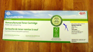 Sustainable Earth SEB3700YR Yellow Toner Printer Cartridge HP3700 HP Q2682A Ink - Picture 1 of 7