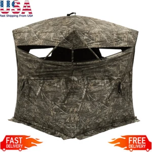 Hunting Ground Blind Silent Window Deer Durable Tent Cover Lightweight Outdoor - Picture 1 of 5