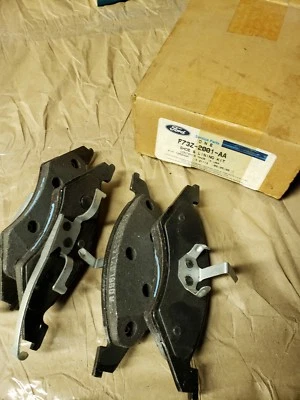 Ford Front Brake Pads, F73Z-2001-AA, 87-94 Tempo, Topaz, 86-90 Escort, NOS - Image 1 of 3