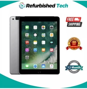 Apple iPad 5th Gen 32GB 128GB Wi-Fi Or Cellular+Wifi Excellent Condition - Picture 1 of 6