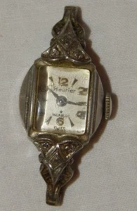 Vintage Ladys Fleurier Diamond / White Gold Watch For Parts Or Repair - Picture 1 of 10
