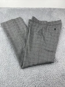 Pantaloni LOFT Marisa taglia 8 alti 34" cuciture interne grigi a quadri lavoro ufficio carriera - Foto 1 di 10