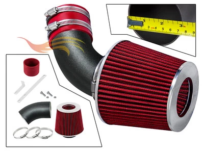 BCP RW красный 2000-2005 Toyota RAV4 2,0 л 2,4 л L4 короткая рамка воздухозаборник набор + фильтр - Изображение 1 из 4