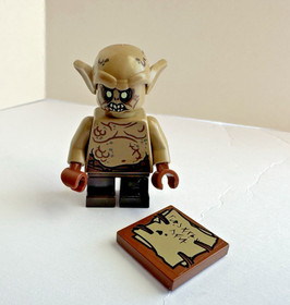 LEGO The Hobbit GOBLIN SCRIBE Minifigure w/ Orcish Runes 79010 LoTR