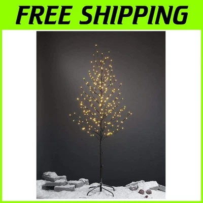 Christmas Festival 6ft Star Light Tree, Warm White - Image 1 of 4