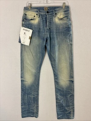 PRPS Men's Jeans Size 30 Indigo Denim Straight Button Fly Slim RARE NWT Portugal - Image 1 of 4