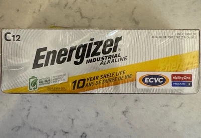 Energizer EN93 Industrial Alkaline Batteries, C , 12 Batteries - Image 1 of 2