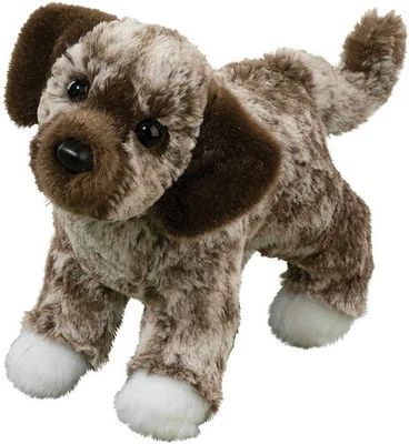 Spud 8" Mixed Breed Mutt Douglas Plush Stuffed Animal Cuddle Brown Brindle Puppy - Image 1 of 4
