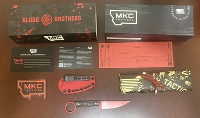 Montana нож компании крови братьев Wargoat тактический нож черный/красный MKC новый! - Изображение 1 из 4