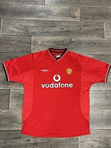 Maglia calcio uomo grande vintage Manchester United 2000/2001 Umbro Vodafone - Foto 1 di 6