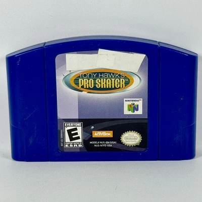 Tony Hawk's Pro Skater (N64, 1999) Подлинный Протестирован Только Картридж N64 - Протестирован - Изображение 1 из 4