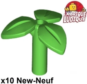 Lego 10X Plant Stem 3 Leaves Light Green Clover 37695 New - Picture 1 of 1