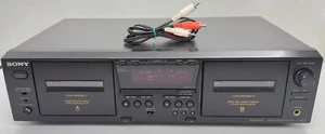 Sony TC-WE475 Dual Cassette Deck Auto Reverse Player Recorder Pitch Control READ - Picture 1 of 13