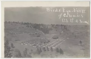 1910 Colorado Springs FOTO REAL Modern Woodman of America sanatorio, postal - Imagen 1 de 3