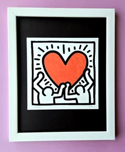 Chiara Bellini + " I LOVE KEITH HARING " Original Hand Signed Print Ltd Ed | COA - Picture 1 of 4