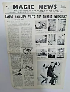 Magic News Ausgabe Nr. 1 Zauberer Peter Diamond 70er Jahre - Bild 1 von 2