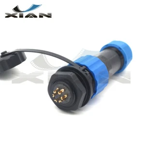 16mm Panel Mount 6Pin Waterproof Connector,Industrial Electrical Wire Connector - Picture 1 of 7