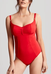 Panache FIERY RED Anya Riva Balconnet One-Piece Swimsuit, US 34J, UK 34GG - Picture 1 of 4