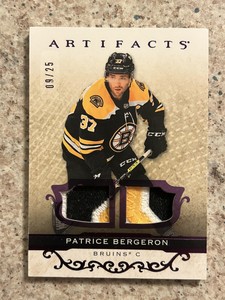 21-22 Artifacts Patrice Bergeron Dual Patch /25