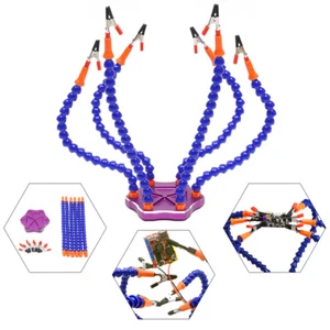 6-Arm Flexible Helping Hand Holder Platform Soldering Aid Clamp Welding Station - Picture 1 of 11