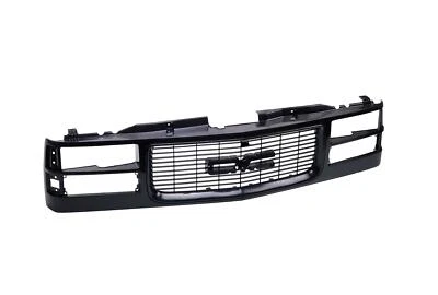 All Black Grille For 94-99 GMC C/K 1500 2500 3500 Pickup Truck Composite Type - Image 1 of 4