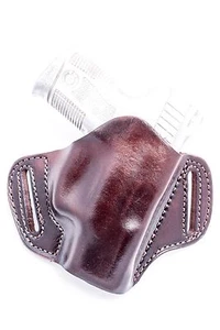 Springfield XDs 3.3" 9mm, 45ACP | Full Grain Leather OWB Pancake Belt Holster - Picture 1 of 14