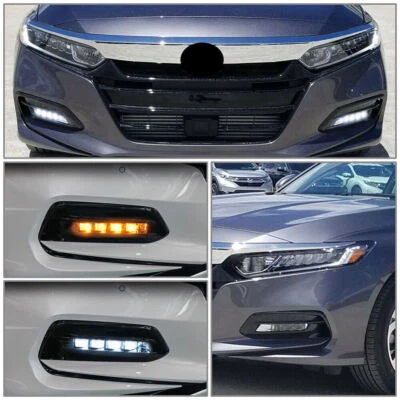 Luz antiniebla delantera LED de conducción diurna DRL para Honda Accord 2018-2020  Foto 1 de 4