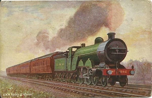 Tuck Oilette Postcard Famous Expresses Series IX - Flying Scotsman, G.N.R. #9662 - Picture 1 of 2