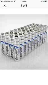100 ENERGIZER AAA ULTIMATE LITHIUM BATTERIES 1.5v MN2400 L92 LRO3 LOOSE WRAPPED - Picture 1 of 9