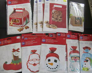 163 Wilton Christmas Santa Holiday Treat Sweets Party Goody Bags Box mixed lot