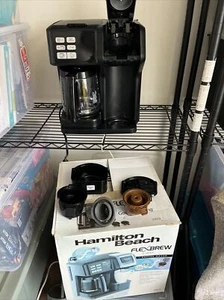 Hamilton Beach FlexBrew Trio 49976 2-Way Coffee Maker Brew Pot/Cup Kpods ((READ) - Picture 1 of 17