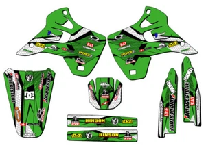 1992-1993 KX 250 PODIUM Green Senge Graphics Kit Compatible with Kawasaki - Picture 1 of 10