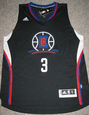 Camiseta deportiva Adidas Swingman 2017 alternativa negra grande para hombre Chris Paul LA Clippers Foto 1 de 4