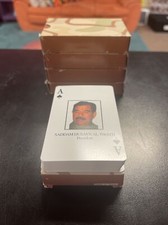 Iraqi Most Wanted Playing Cards QTY 5 Saddam Iraq Complete (4) Sealed (1) Opened