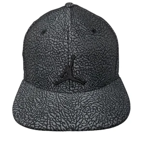 Nike Air Jordan Boy's Snapback Hat Gray Size Youth Embroidered Jumpman Logo - Picture 1 of 8