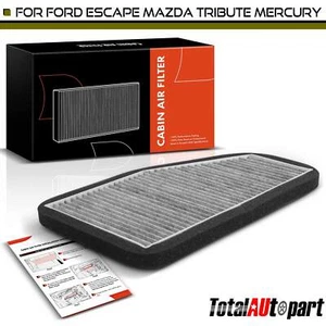 Activated Carbon Cabin Air Filter for Mazda Tribute Ford Escape Mercury Mariner - Picture 1 of 8