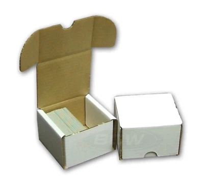 8x (Lot of 8) BCW 200 ct COUNT CARDBOARD STORAGE BOXES FOR TRADING SPORTS CARDS - Image 1 of 2