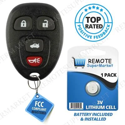Replacement for 2006-2011 Buick Lucerne Cadillac DTS Remote Car Key Fob 4b Foto 1 de 4