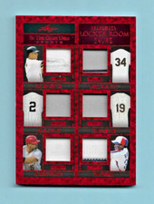 2022 Leaf ITG Locker Room Red JERSEY Card! Jeter-Pujols-Ripken-Gwynn++ #14/45!