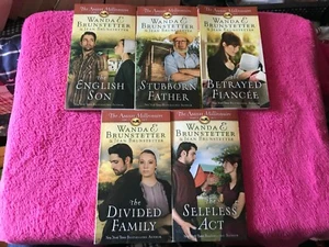 Wanda E. Brunstetter/Jean Brunstetter 5 Book Lot-The Amish Millionaire 1,2,3,5,6 - Picture 1 of 8